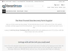 Tablet Screenshot of donordrives.com